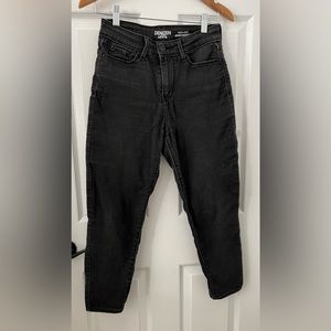 Denizen From Levi’s Women 2S Stretch High Rise Ankle Skinny Black Denim Pockets